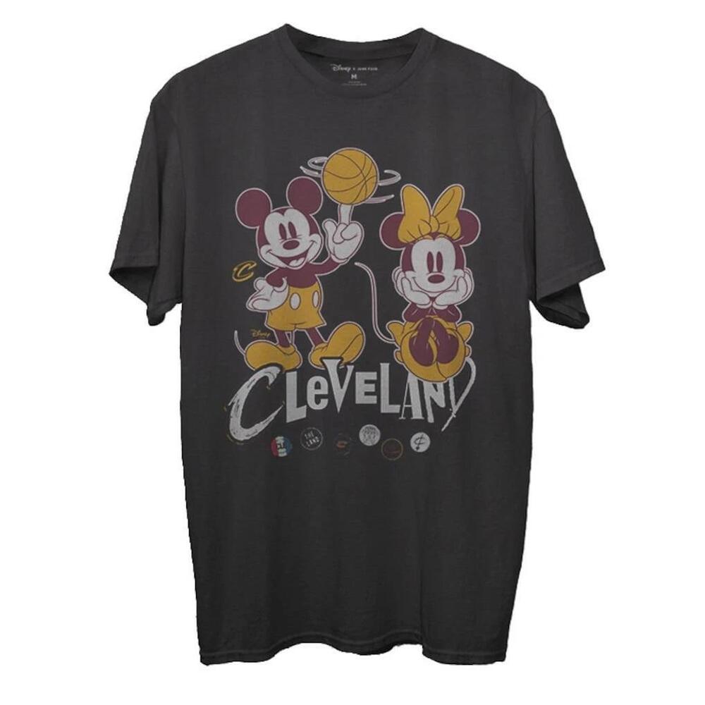Cleveland Cavaliers Junk Food X Disney Mickey  Minnie City Ed Tee